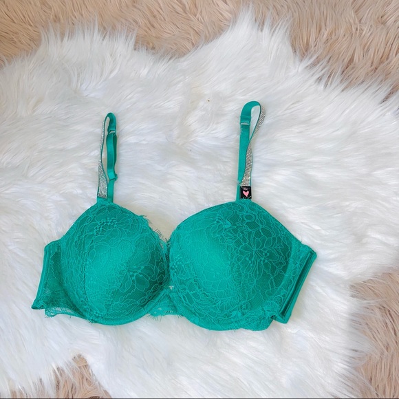 Victoria secret PUSH UP Bling Lace Bra 36C NWT - Picture 3 of 9